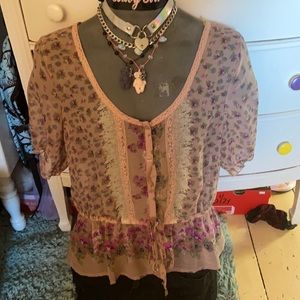 Delia’s Puff Short Sleeve Top